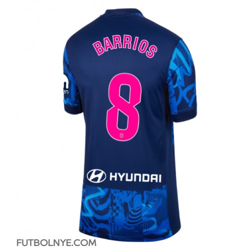 Camiseta Atletico Madrid Pablo Barrios #8 Tercera Equipación para mujer 2024-25 manga corta